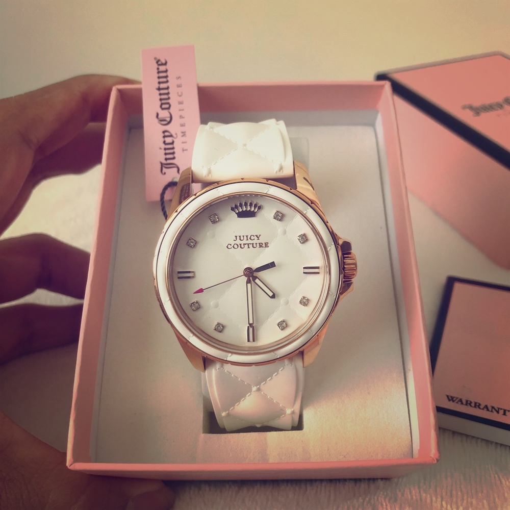 COPY - NWT Juicy White Stella Silicone Womens watch